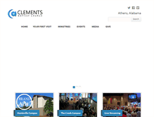 Tablet Screenshot of clementsbaptist.org